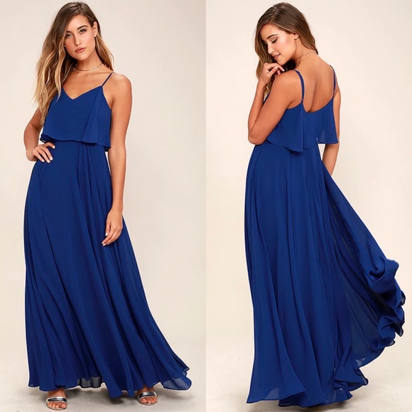 Lulus Dresses & Skirts - Lulus | Love Runs High Royal Blue Maxi Dress